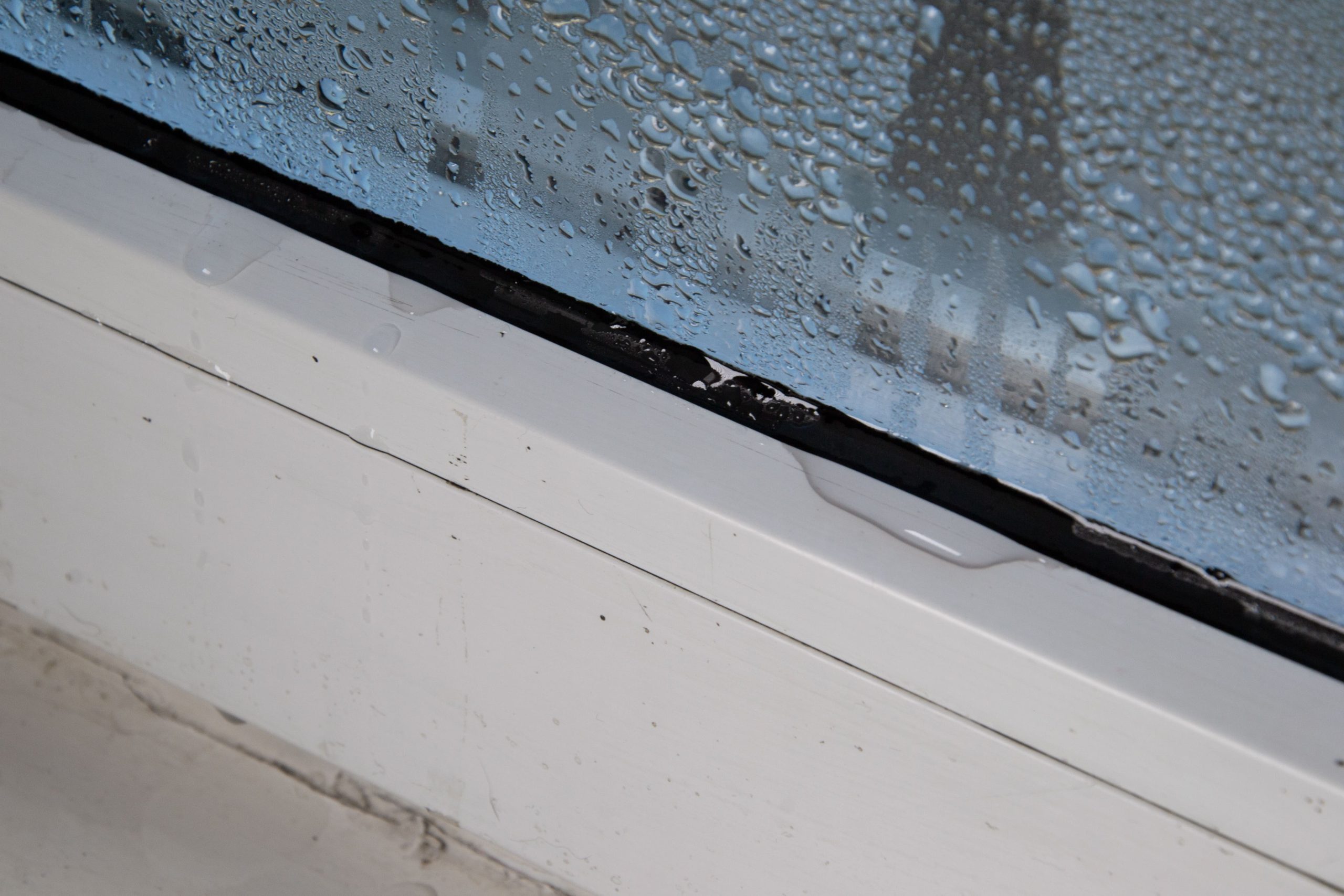 small leak coming though a window